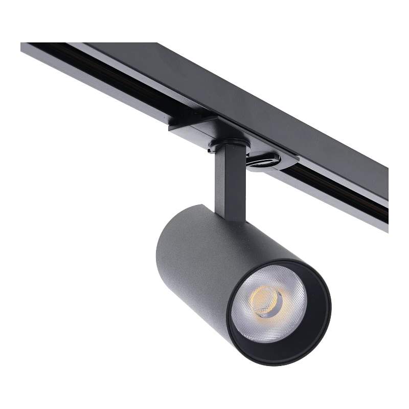 1 Fase Rail Spot 10w, 800 Lumen, CCT-Switch (2700K/3000K/4000K), CRI90, UGR19, Dimbaar, Zwartkleurige behuizing, 3 Jaar Garantie, foto 6 van 6