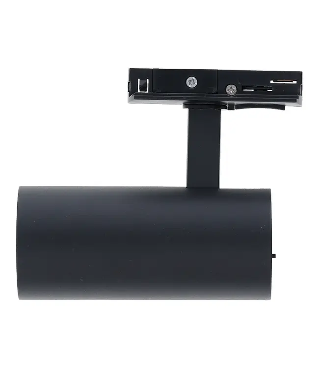 Reserveer: 1 Fase Rail Spot 10w, 800 Lumen, CCT-Switch (2700K/3000K/4000K), CRI90, UGR19, Dimbaar, Zwartkleurige behuizing, 3 Jaar Garantie