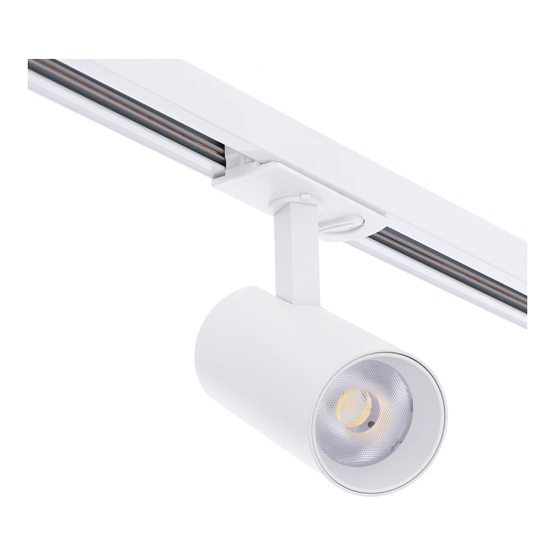 1 Fase Rail Spot 10w, 800 Lumen, CCT-Switch (2700K/3000K/4000K), CRI90, UGR19, Dimbaar, Witkleurige behuizing, 3 Jaar Garantie, foto 6 van 6