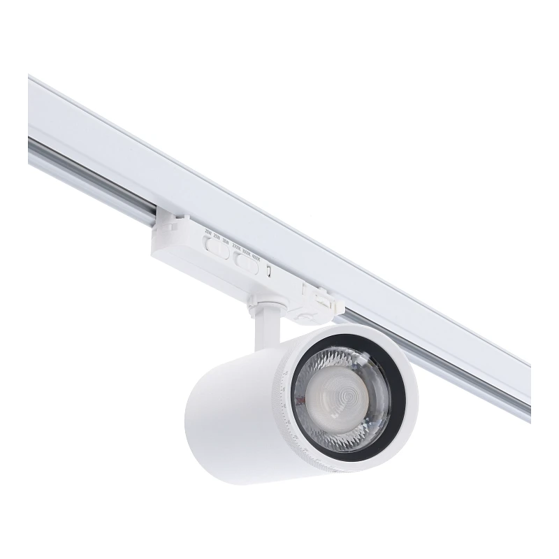 3 Fase LED Rail Spot met Instelbare lichthoek (15°-55°), TRIAC-Dimbaar, Wattage switch: 20/25/30w, CCT-Switch, 1500 tot 2250 lumen, CRI>90, Witte Behuizing , 3 Jaar Garantie, foto 6 van 6