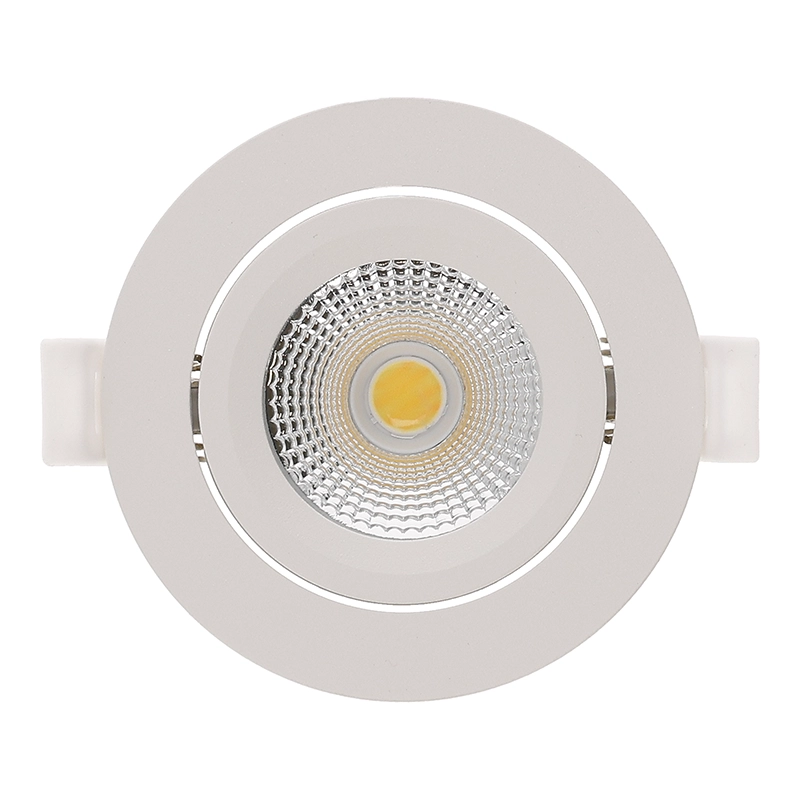 Inbouw LED Spot 6w Flat, 400 Lumen, CCT Switch (2700K/3000K/4000K), Kantelbaar, IP65, Dimbaar, CRI90, Wit Armatuur, Gatmaat 68-72mm, 2 Jaar Garantie, foto 2 van 6