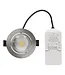 Inbouw LED Spot 6w Flat, 400 Lumen, CCT Switch (2700K/3000K/4000K), Kantelbaar, IP65, Dimbaar, CRI90, Staal Armatuur, Gatmaat 68-72mm, 2 Jaar Garantie
