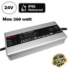 GLP Premium IP67 Waterproof Led Strip voeding 24V/320W/13,33A, Max: 260w, Afm:225x97x41 mm, 3 Jaar Garantie