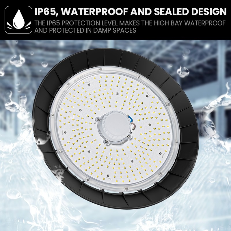 GKD High Bay Led Ufo 100w, 15000 Lumen, IP65, Met Bewegingssensor, 5 Jaar Garantie, foto 6 van 6