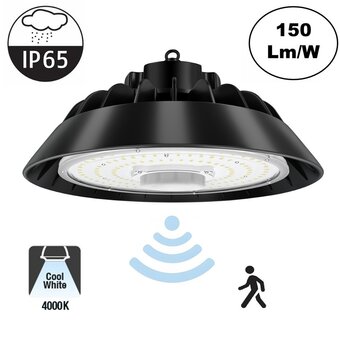 GKD High Bay Led Ufo 200w, 30000 Lumen, IP65, Met Bewegingssensor, 5 Jaar Garantie