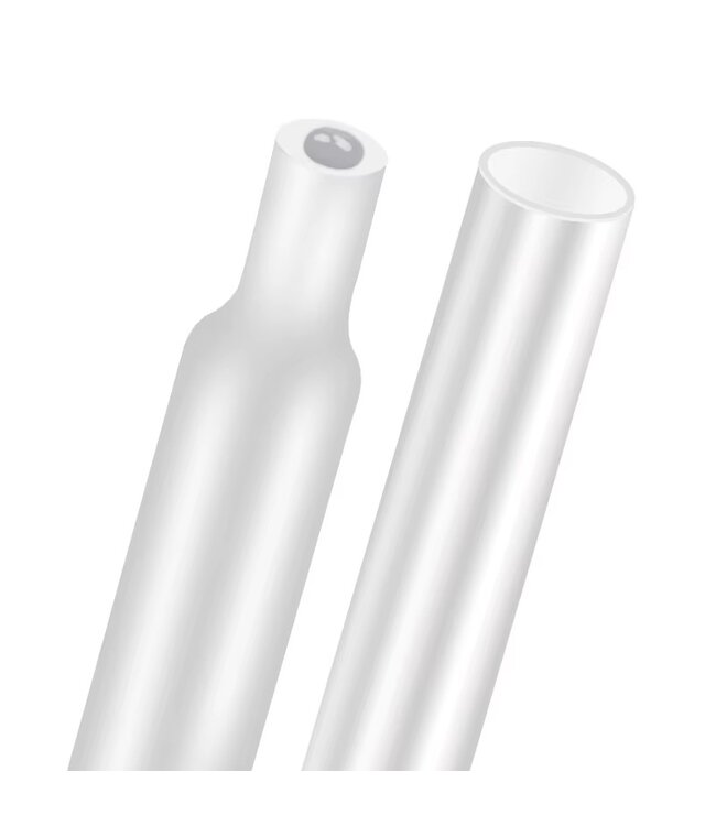 Krimpkous Zwart Ø9.5mm - 3:1 met lijm - Strekkende meter