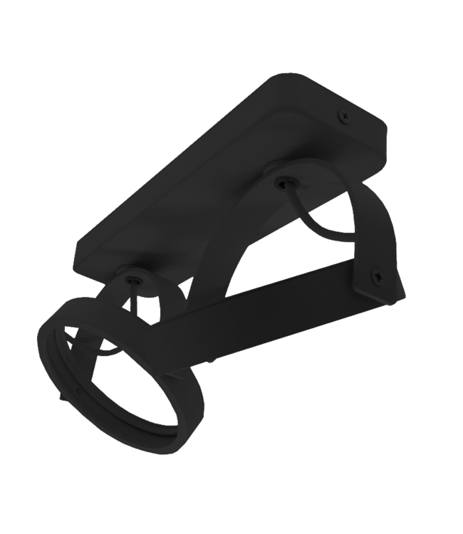 Opbouw armatuur AR111 met 2x GU10 Fitting, Zwartkleurige behuizing