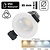 Inbouw LED Spot 4w Mini, 380 Lumen, CCT Switch (2700K/3000K/4000K/5700K), IP65, Dimbaar, Wit Armatuur, Gatmaat 40-45mm, 2 Jaar Garantie