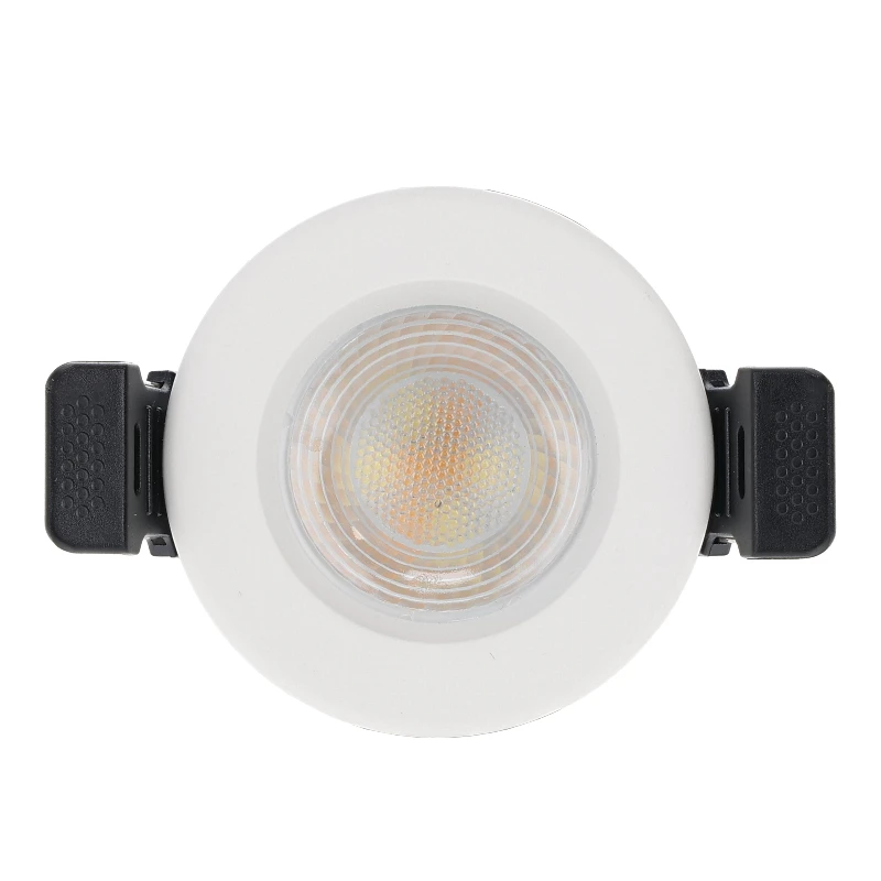 Inbouw LED Spot 4w Mini, 380 Lumen, CCT Switch (2700K/3000K/4000K/5700K), IP65, Dimbaar, Wit Armatuur, Gatmaat 40-45mm, 2 Jaar Garantie, foto 2 van 6