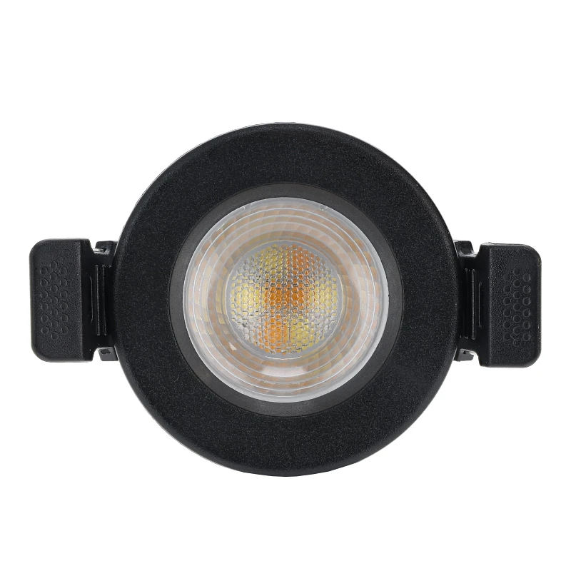Inbouw LED Spot 4w Mini, 380 Lumen, CCT Switch (2700K/3000K/4000K/5700K), IP65, Dimbaar, Zwart Armatuur, Gatmaat 40-45mm, 2 Jaar Garantie, foto 2 van 6