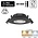 Reserveer: Inbouw LED Spot 5/7w Luxe, 475/665 Lumen, CCT (2700K/3000K/4000K), Kantelbaar, IP65, Dimbaar, Zwart Armatuur, Gatmaat 70mm, 3 Jaar Garantie