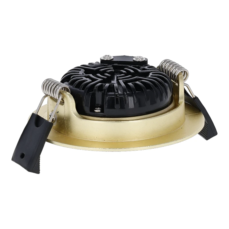 Inbouw LED Spot 5/7w Luxe, 475/665 Lumen, CCT + DimToWarm Switch (2300K/3000K/4000K + Dim To Warm), Kantelbaar, IP65, Dimbaar, Messing Armatuur, Gatmaat 70mm, 3 Jaar Garantie, foto 6 van 6