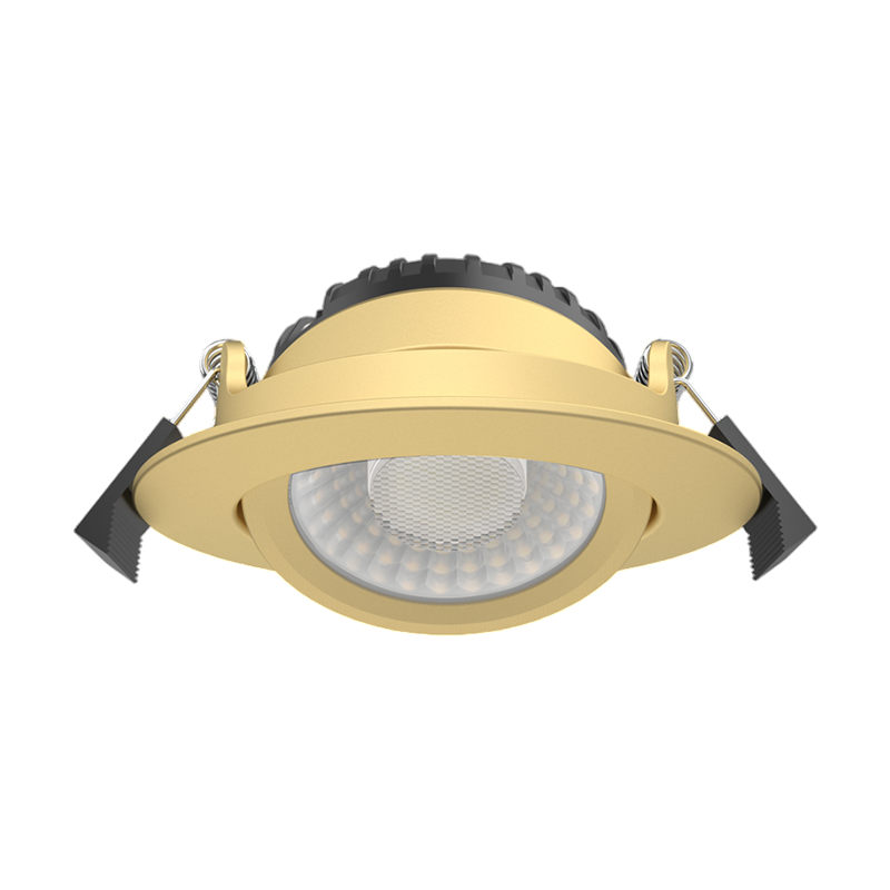 Inbouw LED Spot 5/7w Luxe, 475/665 Lumen, CCT (2700K/3000K/4000K), Kantelbaar, IP65, Dimbaar, Messing Armatuur, Gatmaat 70mm, 3 Jaar Garantie, foto 2 van 5