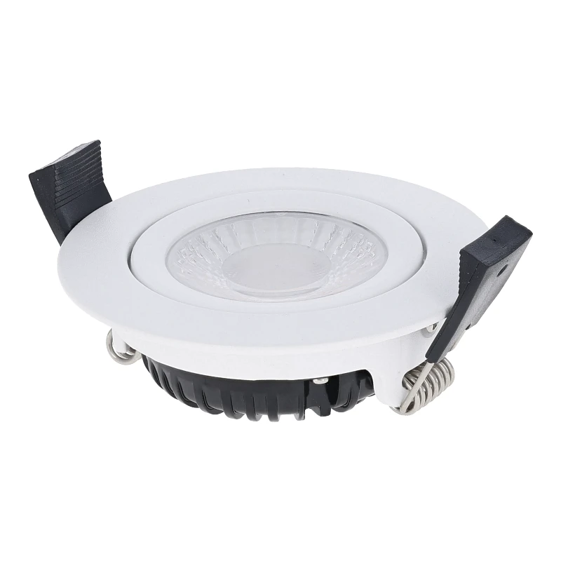 Inbouw LED Spot 5/7w Luxe, 475/665 Lumen, CCT (2700K/3000K/4000K), Kantelbaar, IP65, Dimbaar, Wit Armatuur, Gatmaat 70mm, 3 Jaar Garantie, foto 5 van 6