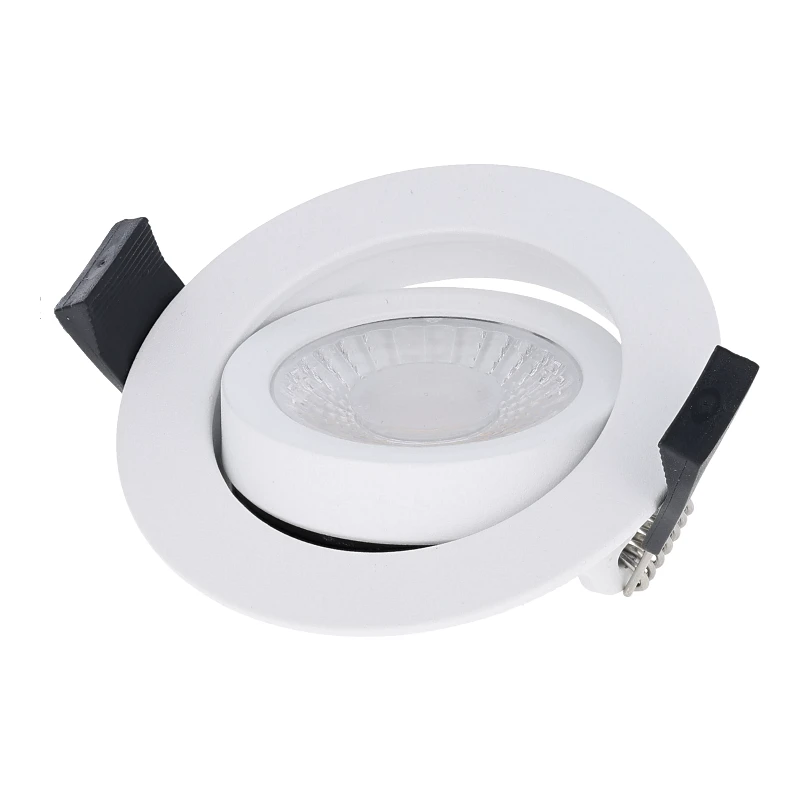 Inbouw LED Spot 5/7w Luxe, 475/665 Lumen, CCT (2700K/3000K/4000K), Kantelbaar, IP65, Dimbaar, Wit Armatuur, Gatmaat 70mm, 3 Jaar Garantie, foto 6 van 6