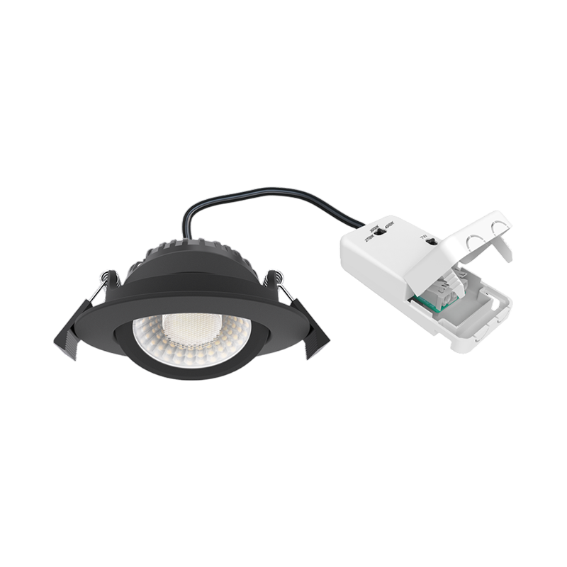 Inbouw LED Spot 5/7w Luxe, 475/665 Lumen, CCT (2700K/3000K/4000K), Kantelbaar, IP65, Dimbaar, Zwart Armatuur, Gatmaat 70mm, 3 Jaar Garantie, foto 6 van 6