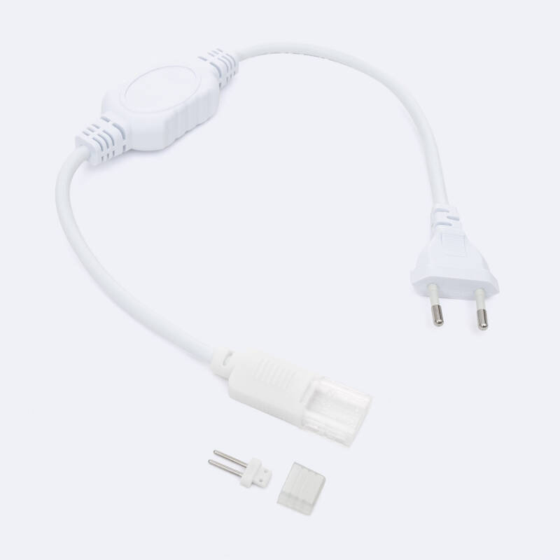 Gelijkrichter Aansluitsnoer voor éénkleurige Lichtslang 220v, IP65, Maximaal 200w/20 meter