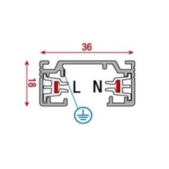 1 Fase Rail verlichting