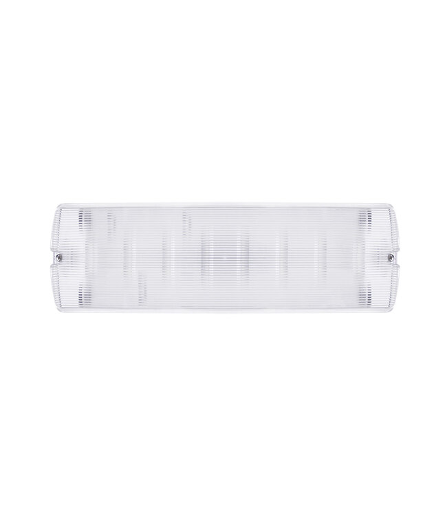 Opbouw LED Bulkhead Noodverlichting 4,5w, 250 Lumen / 160 Lumen Nood, 4000K Neutraal Wit, IP65, Met pijlaanduiding, 3 Jaar garantie
