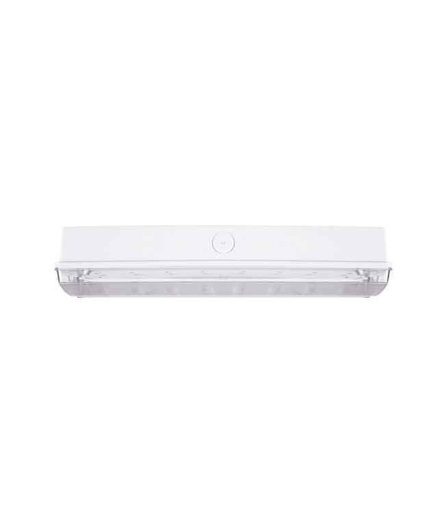 Opbouw LED Bulkhead Noodverlichting 4,5w, 250 Lumen / 160 Lumen Nood, 4000K Neutraal Wit, IP65, Met pijlaanduiding, 3 Jaar garantie