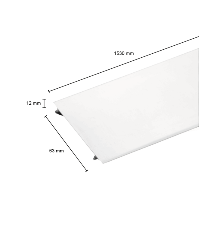 Trunk Lichtlijn PC-Cover 1530MM - Wit