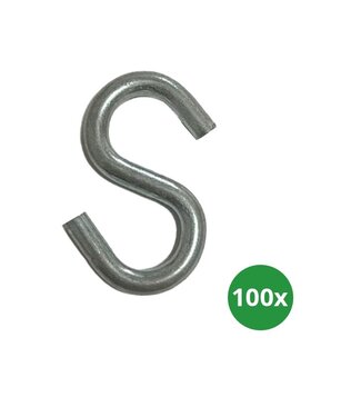 Stalen S-Haak - Doos 100 Stuks