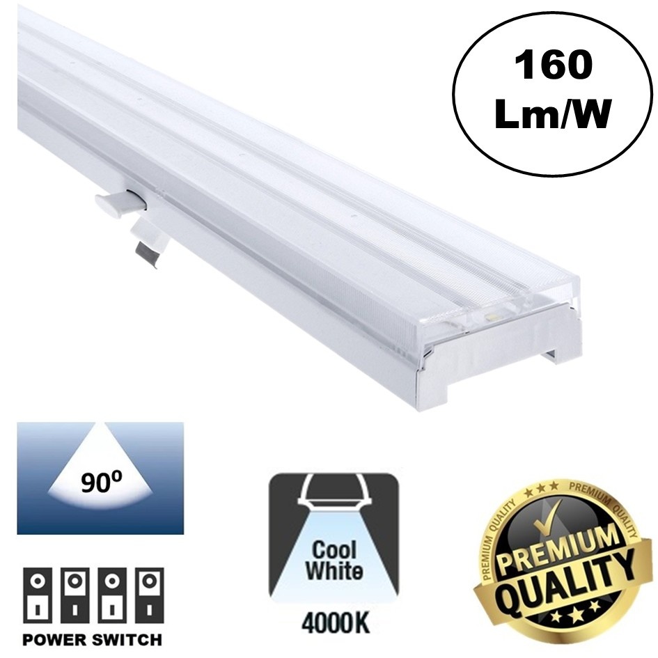 Universele Trunk LED Lichtlijn 150cm PTO | Wattage Switch 32-55 Watt | 5120 - 8800 Lumen (160Lm/W) | 90 Graden lichthoek | 5 Jaar Garantie