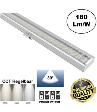 Universele Trunk LED Lichtlijn JPT 150cm | CCT- Switch | Wattage Switch 29-75 Watt | 5220 - 13500 Lumen | 30 Graden lichthoek | 5 Jaar Garantie