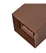 Wandlamp Cube met G9 Fitting, P65, Roestbruin/Koperbruin