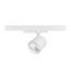 3 Fase LED Rail Spot JAS Koker, TRIAC-Dimbaar,  Wattage switch: 10/20/30w,  CCT-Switch, 900 tot 2700 lumen, CRI>90, Witte Behuizing , 3 Jaar Garantie