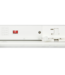 3 Fase Rail TAR Linear Lamp 150cm met Wattage switch: 40-45W,  CCT-Switch, 6400 tot 8800 lumen, CRI>90, Witte Behuizing , 5 Jaar Garantie