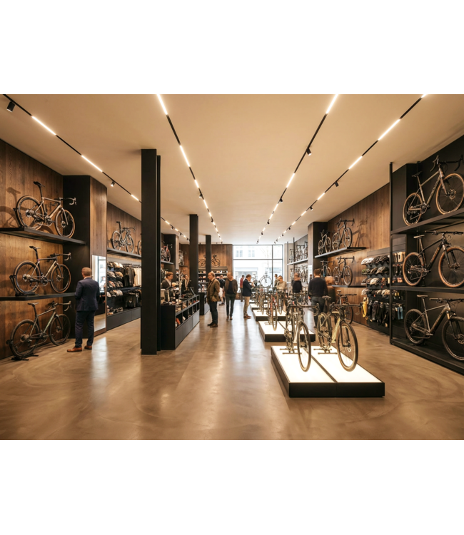 Reserveer: 3 Fase Rail TAR Linear Lamp 150cm met Wattage switch: 40-45W,  CCT-Switch, 6400 tot 8800 lumen, CRI>90, Zwarte Behuizing , 5 Jaar Garantie