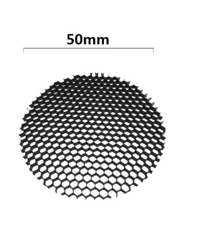 Anti-Verblinding Honinggraat Filter voor LED Spots - Diameter 50mm