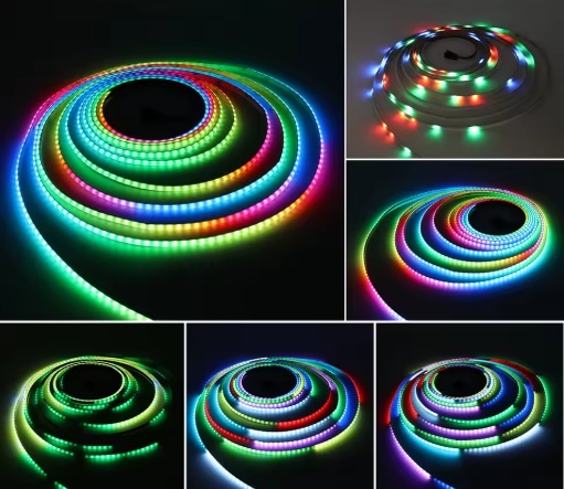 Premium SPI/Digital Led Strip ROL 5 Meter COB, RGB, CRI90, 11w/m, 630 led/m, 24v, IP20, 10mm, 3 Jaar garantie, foto 4 van 6