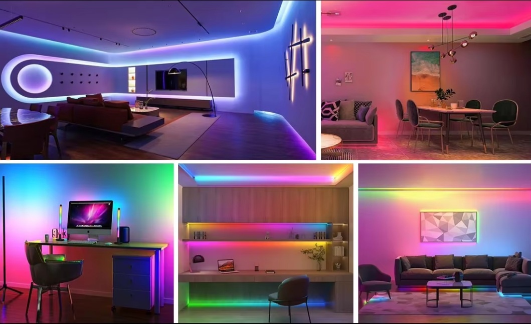 Premium SPI/Digital Led Strip ROL 5 Meter COB, RGB, CRI90, 11w/m, 630 led/m, 24v, IP20, 10mm, 3 Jaar garantie, foto 2 van 6