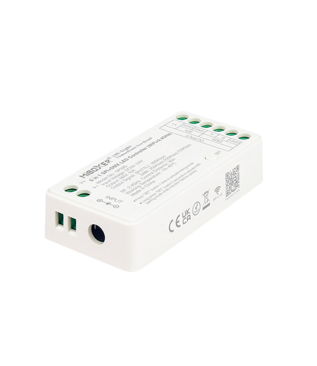 Miboxer SPIW5 - SPI / Digital LED Strip Controller | 5in1 Mono /  CCT /RGB / RGBW / RGBCCT | Max 10A | Wifi + 2.4Ghz + DMX