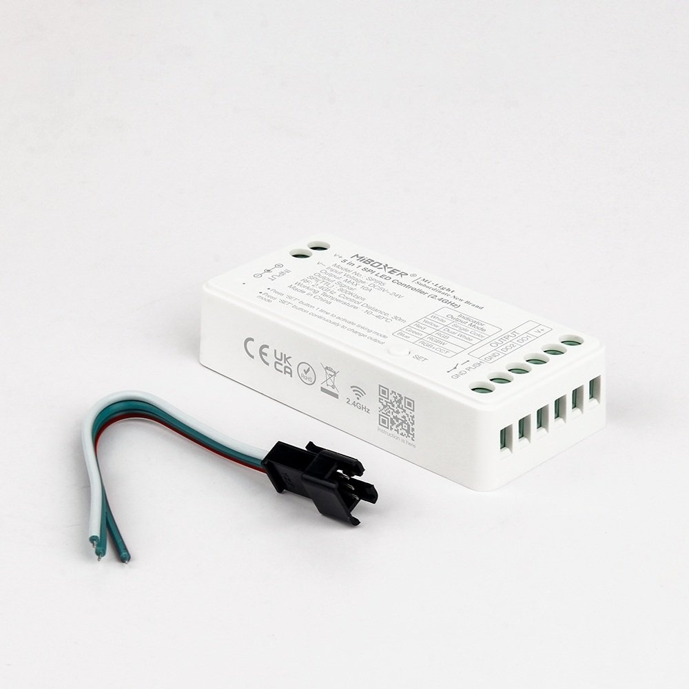 Miboxer SPIR5 - SPI / Digital LED Strip Controller | 5in1 Mono / CCT /RGB / RGBW / RGBCCT | Max 10A | 2.4Ghz, foto 6 van 6