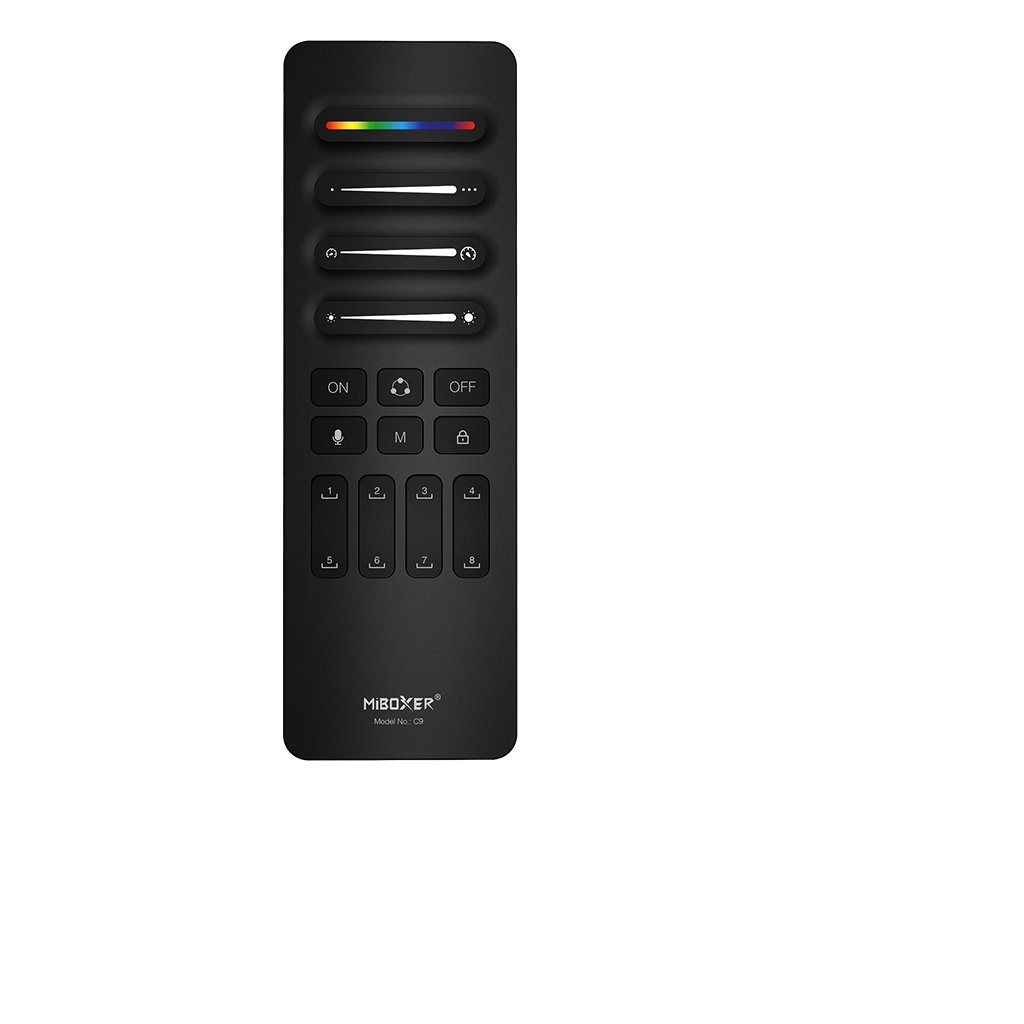 Miboxer C9 SPI Afstandsbediening Zwart - Mono/CCT/RGB/RGBW/RGBCCT - Geschikt voor controllers: SPIW5 / SPIR5/ SPIB5 - 2.4Ghz, foto 5 van 6