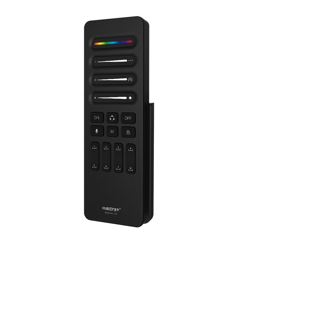 Miboxer C9 SPI Afstandsbediening Zwart - Mono/CCT/RGB/RGBW/RGBCCT - Geschikt voor controllers: SPIW5 / SPIR5/ SPIB5 - 2.4Ghz, foto 6 van 6