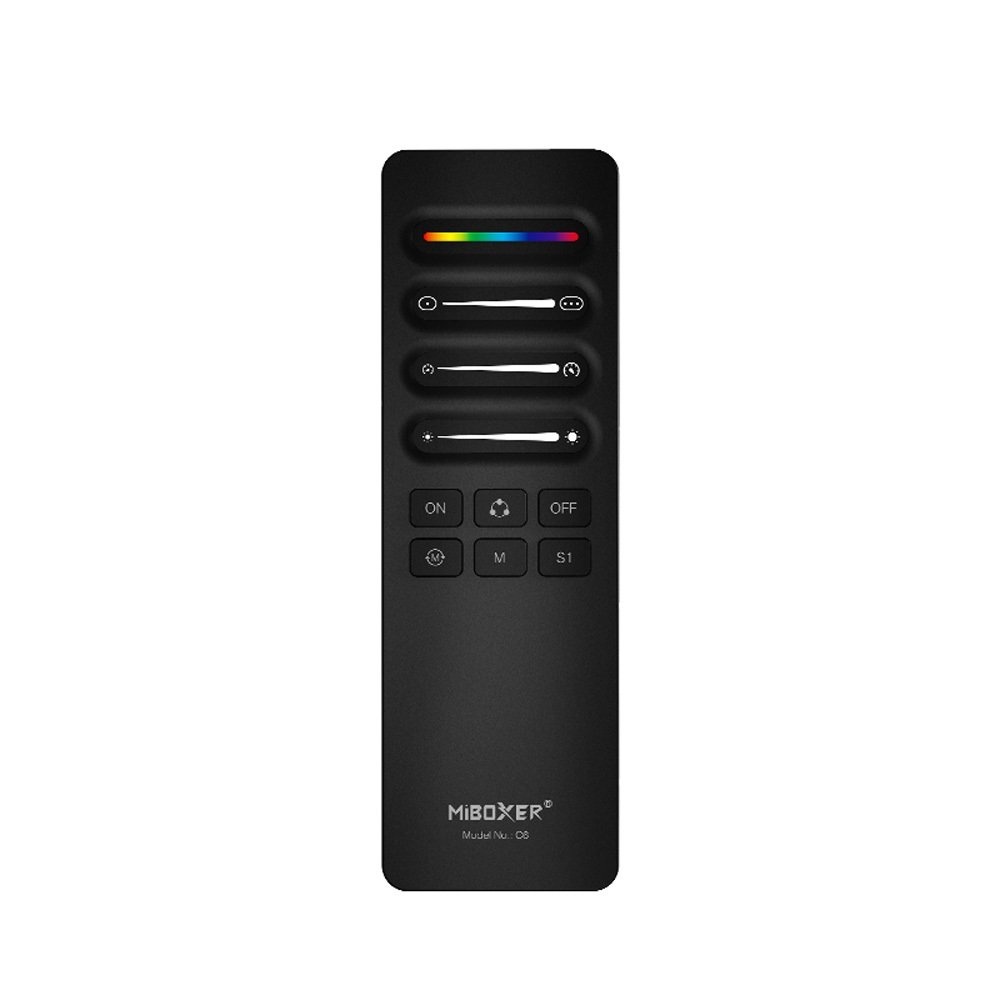 Miboxer C6 SPI Afstandsbediening Zwart - Mono/RGB/RGBW - Geschikt voor controller: SPIR3 / SPIR3-M - 2.4Ghz, foto 3 van 6