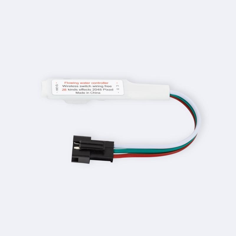 SPI Mini Controller met Afstandsbediening voor MONO SPI LED Strip - 5-24vDC, foto 2 van 3