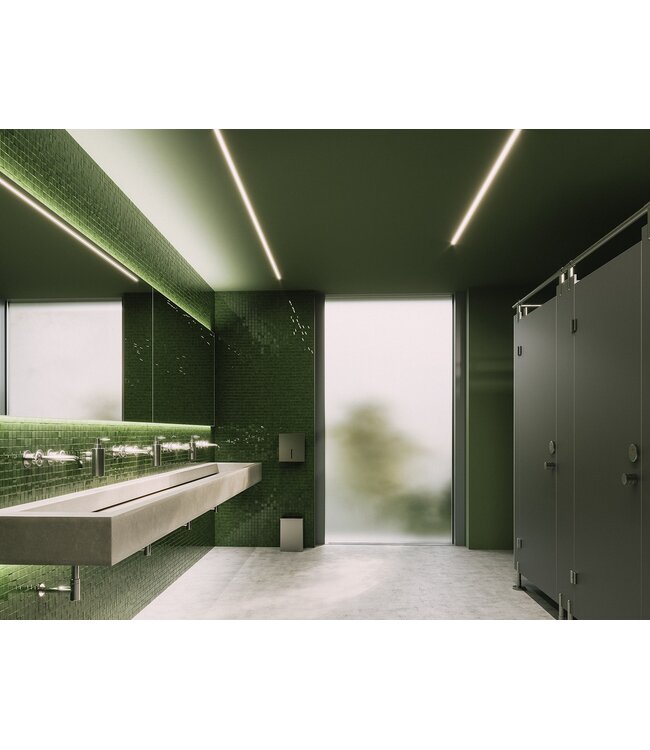 Stuc Aluminium Led Strip Profiel MOSSO tot 12mm LED Strips | ALU | 16x12mm | Per 2 Meter