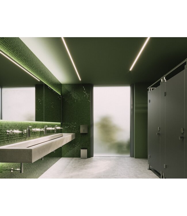 Stuc Aluminium Led Strip Profiel HORST tot 20mm LED Strips | ZWART | 24x12mm | Per 2 Meter