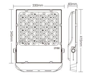 MiBoxer Floodlight 200w RGB + CCT, 2,4Ghz, 17000 Lumen, IP65, 2 Jaar Garantie - FUTT08, foto 3 van 6