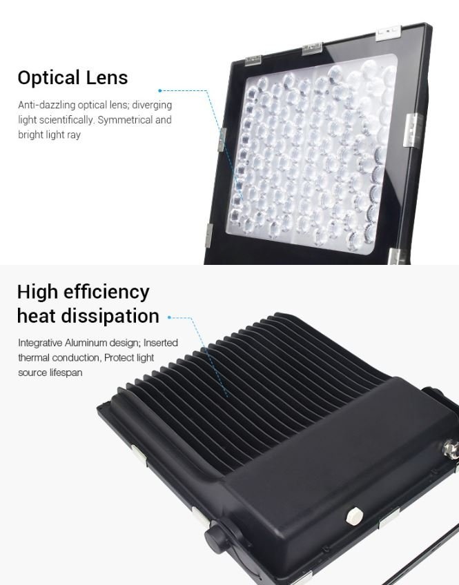 MiBoxer Floodlight 200w RGB + CCT, 2,4Ghz, 17000 Lumen, IP65, 2 Jaar Garantie - FUTT08, foto 4 van 6