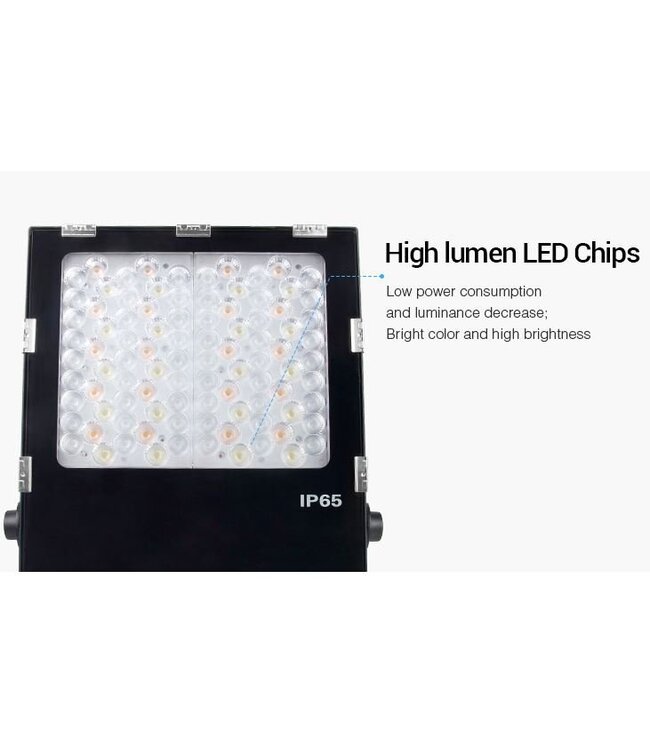 MiBoxer Floodlight 200w RGB + CCT, 2,4Ghz, 17000 Lumen, IP65, 2 Jaar Garantie - FUTT08