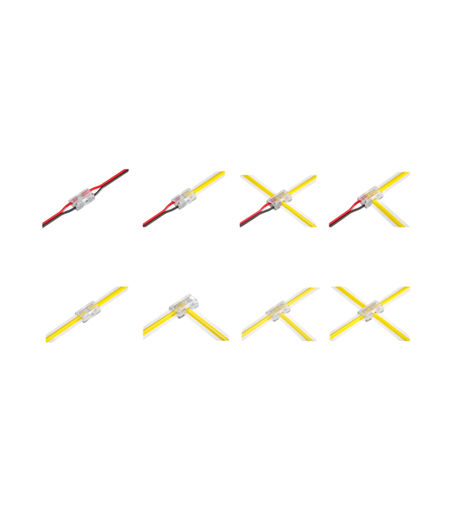 LED Strip Connector 8MM - SMD /COB - 9 in 1 mogelijkheden - 12v-24vDC