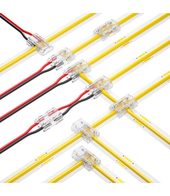 LED Strip Connector 8MM - SMD /COB - 9 in 1 mogelijkheden - 12v-24vDC
