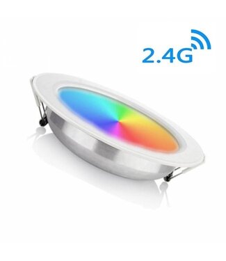 MiBoxer LED Downlighter 12w RGB + CCT, 2.4Ghz, 1100 Lumen, Gatmaat 150mm, 2 Jaar Garantie - FUT066