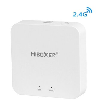 MiBoxer 2.4GHz Gateway Wifi Box, Werkt met Google Assistant of Amazon Alexa - WL-Box2